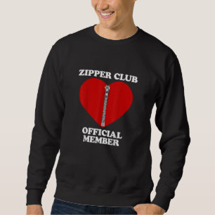 Zipper Club Operation Erholung Offenes Herz Bypa Sweatshirt