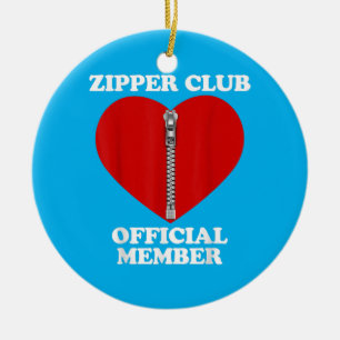 Zipper Club Operation Erholung Offenes Herz Keramik Ornament