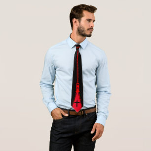 Zipper Cross-Krawatte Krawatte