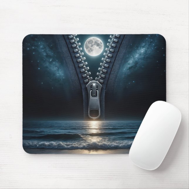 Zipper Entzipping Moonlight Mousepad (Mit Mouse)