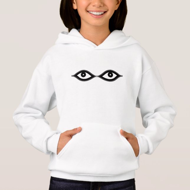 Zipper Eyes Hoodie (Vorderseite)