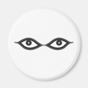 Zipper Eyes Magnet