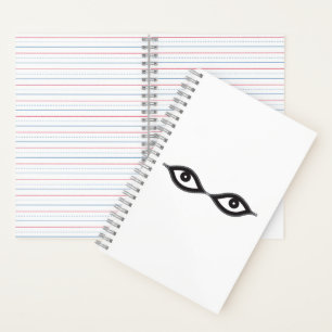 Zipper Eyes Notizbuch
