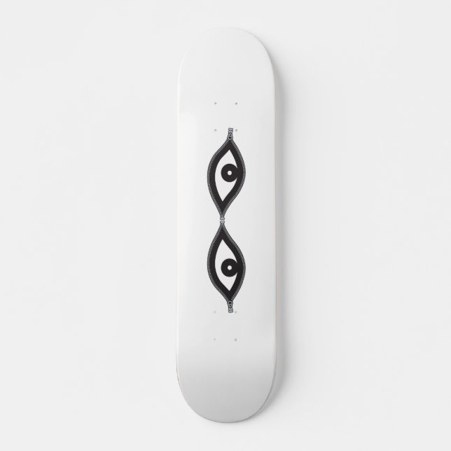 Zipper Eyes Skateboard (Vorne)