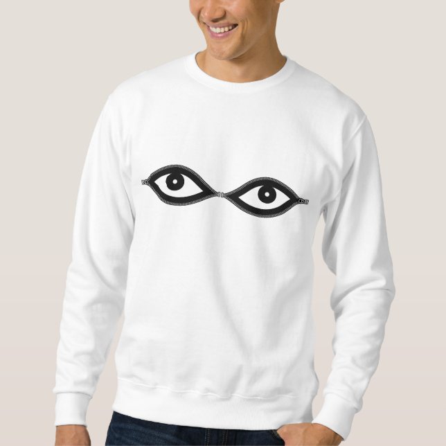 Zipper Eyes Sweatshirt (Vorderseite)