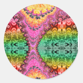 Zipper Fraktal Psychedelic Art Sticker 32325