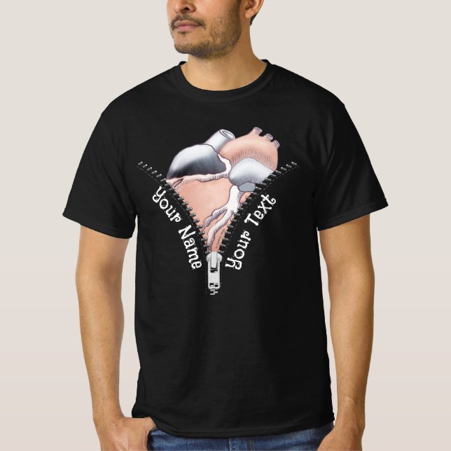 Zipper Heart T-Shirt (Vorderseite)