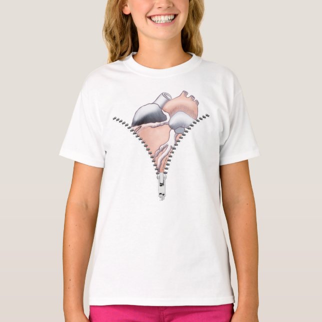 Zipper Heart T-Shirt (Vorderseite)