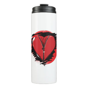 Zipper Heart Thermosbecher