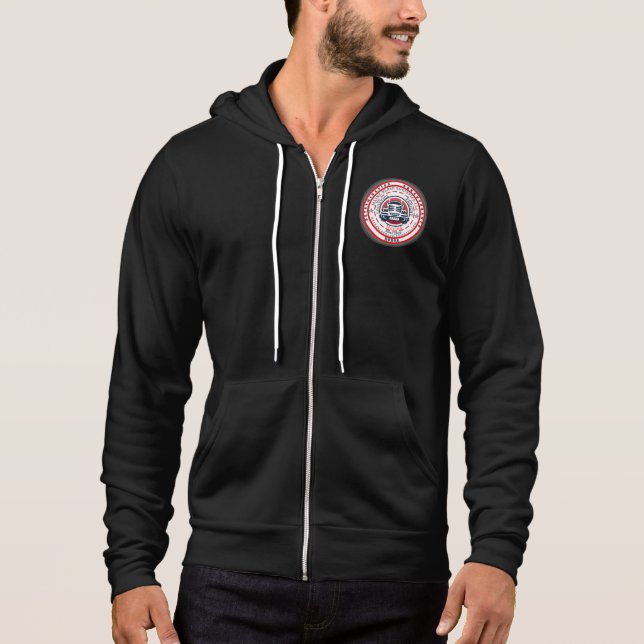 Zipper Hoodie mit Logo (Vorderseite)