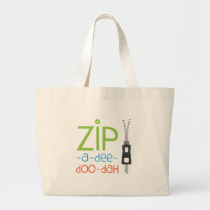 Zipper Jumbo Stoffbeutel