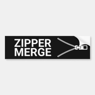 Zipper-Merge-Autoaufkleber Autoaufkleber