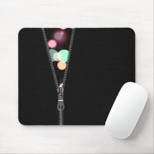 Zipper mit Bokeh Lights Mousepad