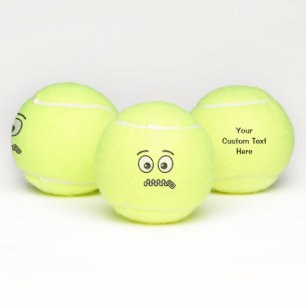 Zipper-Mouth-Gesicht Tennisbälle