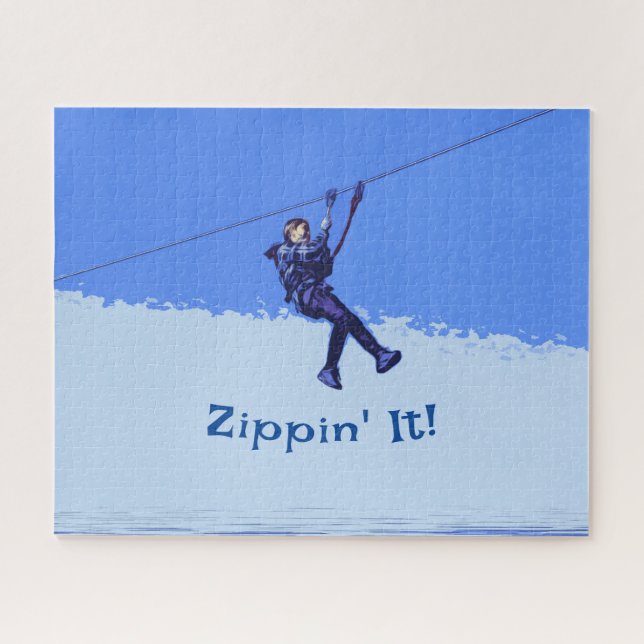 Zippin' It! - Zipline Rider Puzzle (Horizontal)