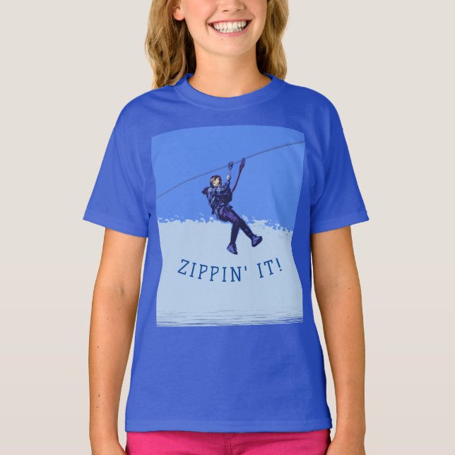 ZIPPIN'S! - Zipline Rider T-Shirt (Vorderseite)