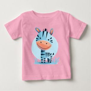 Zippity the Zebra - Niedlich Safari Baby Bodysuit T-shirt