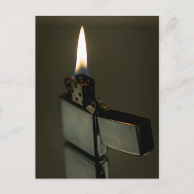 Zippo Feuerzeug. Schöne Kunst Postkarte (Vorderseite)