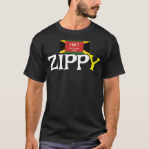 ZIPPY. Basic Dunkles T-Shirt