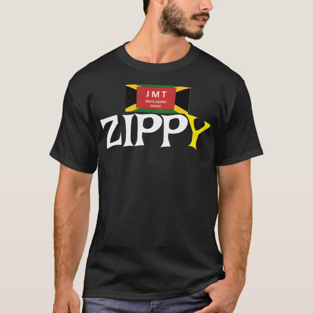 ZIPPY. Basic Dunkles T-Shirt (Vorderseite)