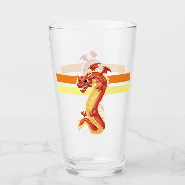 Zippy Dragon Glas (Vorderseite)