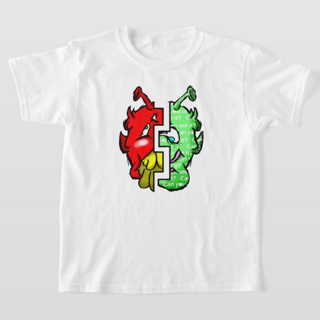 Zippy Trippy Alien Dazs 2-Face Gre/Re k T-Shirt (Ablage )