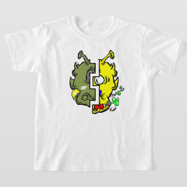 Zippy Trippy Alien Dazs 2-Face Yello/Gre k T-Shirt (Ablage )