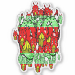 Zippy Trippy Alien Dazs G-Y Sticker