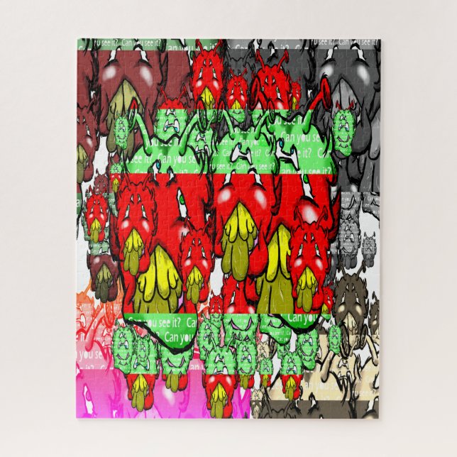 Zippy Trippy Alien Dazs Green Tooth Puzzle (Vertikal)