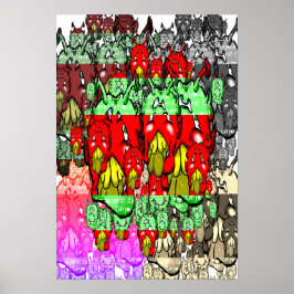 Zippy Trippy Alien Dazs Green Tooth x5 Poster