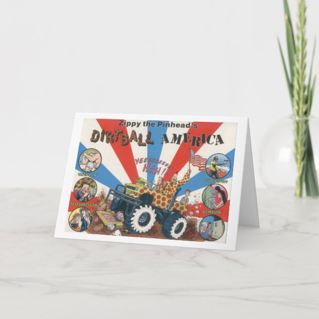 Zippys Dirtball Amerika Notecard Karte (Vorderseite)