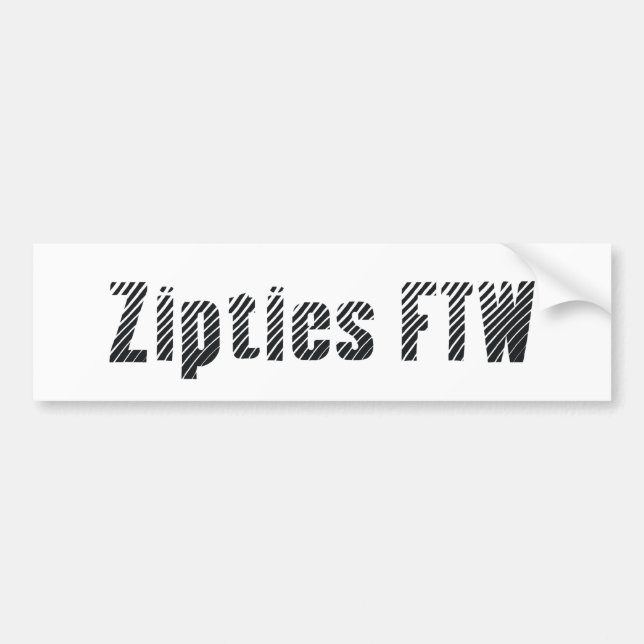 Zipties FTW [Autoaufkleber] Autoaufkleber (Vorne)