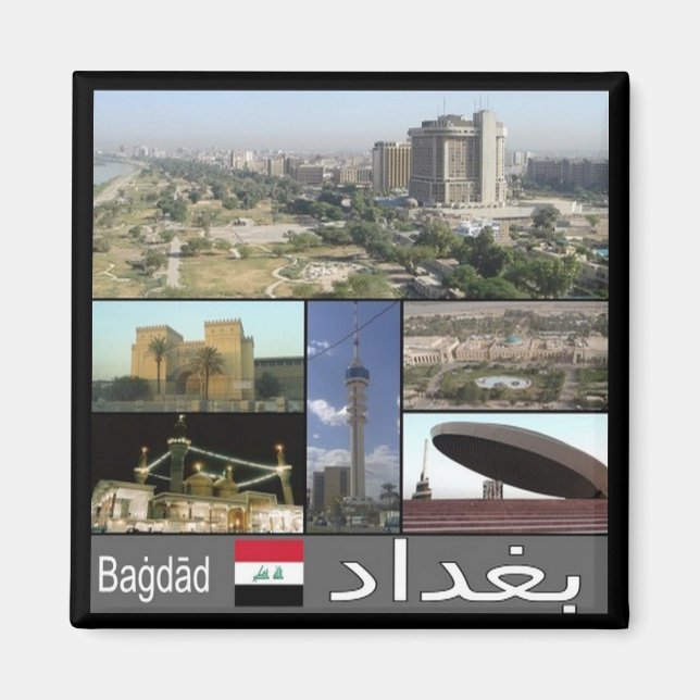 zIQ003 BAGHDAD, Irak, Naher Osten, Asien, Kühlschr Magnet (Vorne)