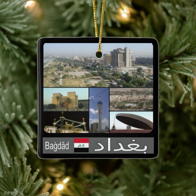 zIQ003 BAGHDAD, Irak, Naher Osten, Keramikornament (Baum)