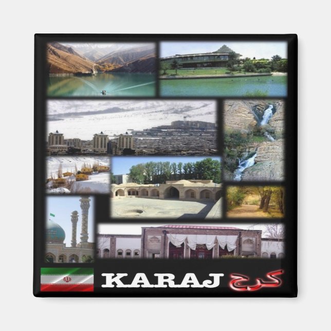 zIR003 KARAJ, Iran, Naher Osten, Asien, Kühlschran Magnet (Vorne)