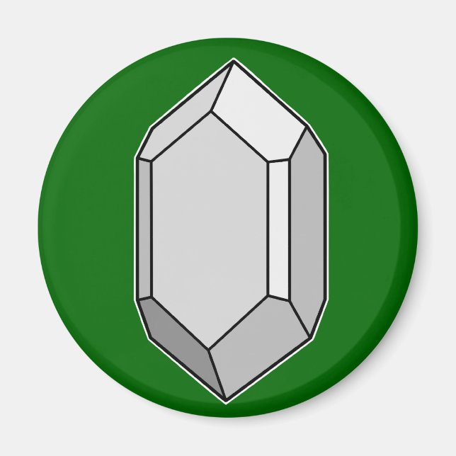 Zircon Crystal Geology Magnet (Vorne)