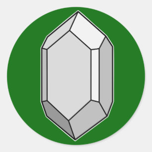 Zircon Runder Aufkleber