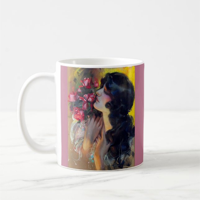 Zirka 1910 Traum von Rose Kaffeetasse (Links)