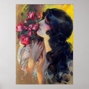 Zirka 1910 Traum von Rose Poster