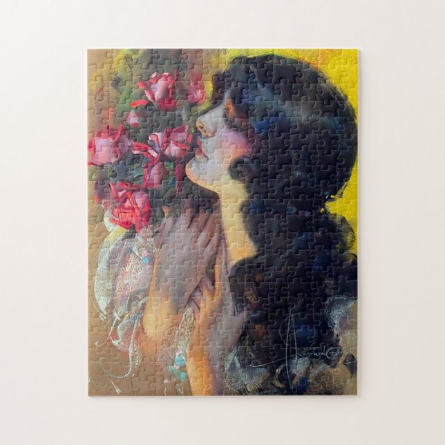 Zirka 1910 Traum von Rose Puzzle (Vertikal)
