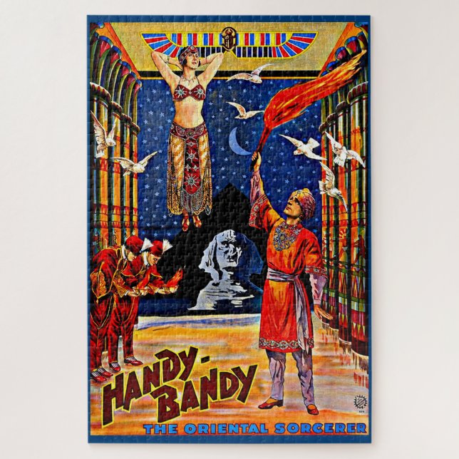 Zirka 1920 Handy-Bandy-Magier-Poster Puzzle (Vertikal)