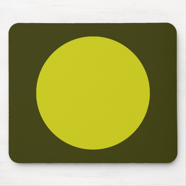Zirkel - Bananen und dunkles Olive Mousepad (Vorne)