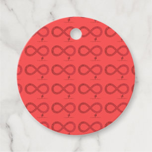 Zirkel Cranberry Gradient Infinity Hearts Geschenkanhänger