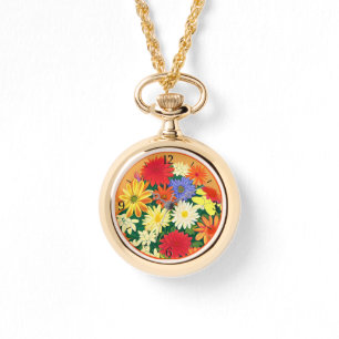 Zirkel der Blume, der farbigen Säulen und der Aste Armbanduhr