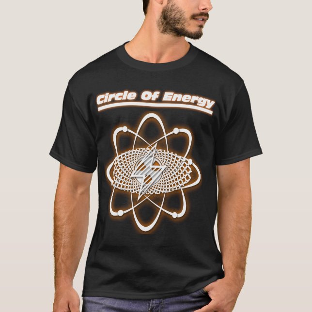 Zirkel der Energie T-Shirt der Männer (Vorderseite)