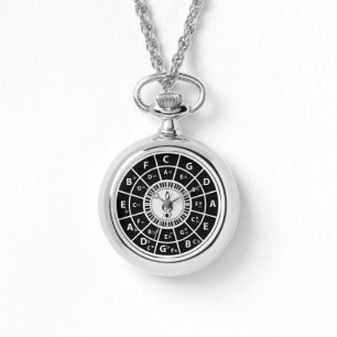 Zirkel der Klaviertasten des Trebele-Clubs Armbanduhr
