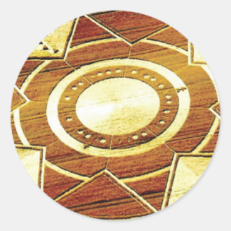Zirkel der künstlerischen Kultur Runder Aufkleber