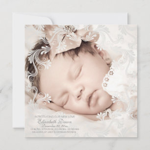 Zirkel der Liebe Foto Geburtsankündigung Ankündigung