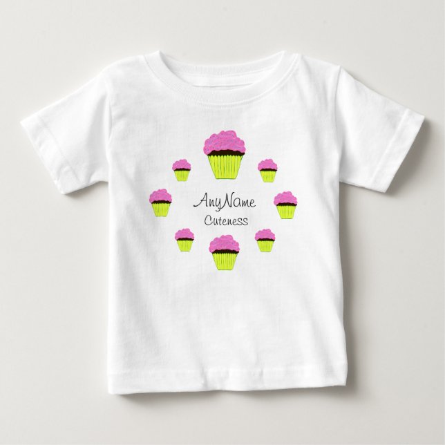 Zirkel der Liebe Kutness Cupcakes Baby T-shirt (Vorderseite)