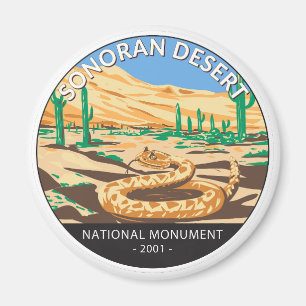 Zirkel der Sonoran Wüste National Monument Snake Magnet